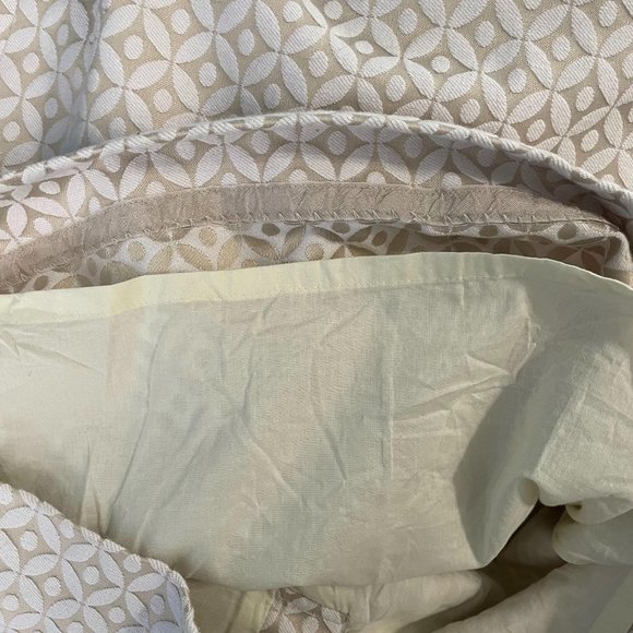 J. Crew Factory Cream Beige The Pencil Skirt Size 6 Cotton Blend Straight Womens - Picture 8 of 8